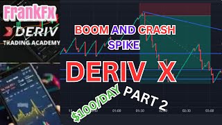 Learn Simple way to Catch boom and Crash spike on deriv X Part 3 [upl. by Anatlus]