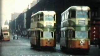 Glasgow Trams on Sauchiehall Street in April 1959 [upl. by Haldan]