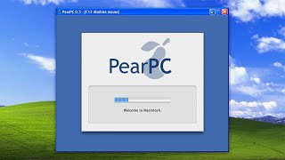 PearPC  Emulating Mac OS X on Windows XP [upl. by Wilkey273]