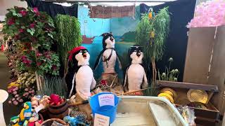 Merry Harriers Garden Centre Devon  Woolfardisworthy  singing Christmas Penguins  4 December 2024 [upl. by Dahij]