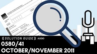 058041 OctoberNovember 2011 Marking Scheme MS Audio Voiceover [upl. by Aillicirp684]