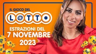 Estrazione in diretta del Gioco del Lotto e del Simbolotto di Martedì 7 Novembre 2023 [upl. by Feliks]