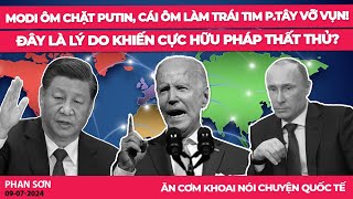 Modi ôm chặt Putin cái ôm làm trái tim pTây vỡ vụn Đây là lý do khiến Cực Hữu Pháp thất thủ [upl. by Rosalia559]