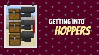 Minecraft Hoppers Tutorial All Minecraft Versions [upl. by Bertrando]