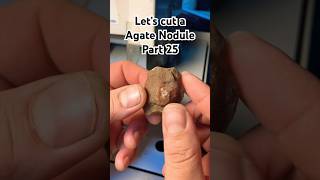 Let’s cut a Agate Nodule part25  it’s a weird one 🫨 [upl. by Haimrej]