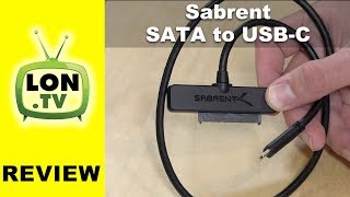 Sabrent SATA to USBC SSD  Hard Drive Adapter Review  ECHDSS [upl. by Teragramyram505]