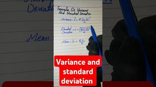 Variance and standard deviation maths education mathproblem [upl. by Blatt]