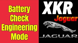 How to Check Battery voltage with Hidden Engineering mode  Jaguar XKR [upl. by Nnylasor]