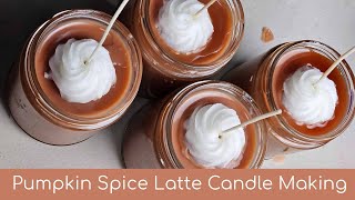 Pumpkin Spice Latte Candle making [upl. by Alrats]