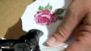 How to cut china plate for mosaic art [upl. by Anauq133]