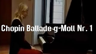 Frederic Chopin  Ballade No 1 gMinor op 23 gMoll Klavier AnnHelena Schlüter [upl. by Yllim]