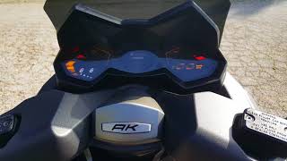 Ak 550 kymco scarico exhaust akrapovic sound stickers adesivi racing tmax tuning [upl. by Isnan39]