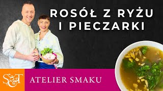 Rosół z ryżu i pieczarki  wegański i bezglutenowy  Atelier Smaku 497 [upl. by Guildroy]