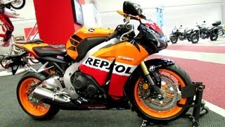 2013 Honda CBR1000RR Repsol  Walkaround  2013 Montreal Motorcycle Show [upl. by Enitsyrhc]