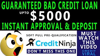 Guaranteed 5000 Personal Loan For Bad Credit Score  Unsecured Personal Loan  Credit Viral [upl. by Ahsii]