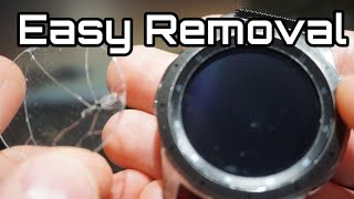 Easy Screen protector removal Samsung Galaxy Watch [upl. by Etteraj]