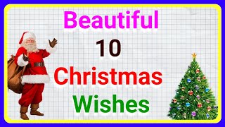 Christmas Wishes in English Beautiful Christmas Message  Teaching World [upl. by Lukas34]