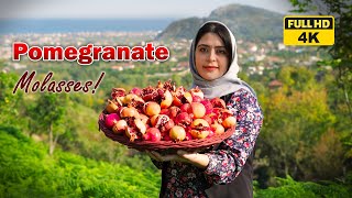 Cooking Pomegranate Molasses in the village of IRAN  village lifestyle of IRAN  Rural Cuisine [upl. by Anstice134]