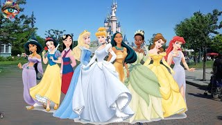 Disney princesses after the happy end disneyprincess happybirthday happybirthdaysong party [upl. by Yde211]