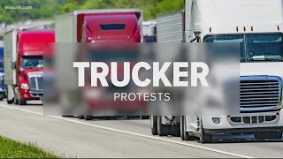 Live Trucker Convoy makes way in the DMV [upl. by Modla]