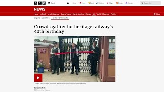 40th anniversary of Severn Valley Railways SVR Kidderminster Town station BBC amp My Coverage 👍 [upl. by Claudetta55]