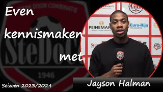 Even kennismaken met Jayson Halman [upl. by Poole]