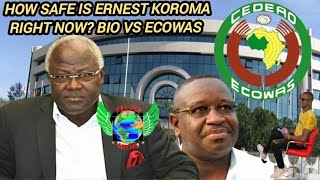 How safe is Ernest Koroma right now The battle for supremacy Maada Bio vs ECOWAS has begun [upl. by Eimac]