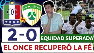 ONCE CALDAS 2 EQUIDAD 0💥FINALES FECHA 1💥LIGA DIMAYOR 2024 I💥 EL BLANCO GANÓ Y RECUPERÓ LA CONFIANZA [upl. by Salis]