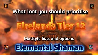 What loot to PRIO as ⚡Elemental Shaman⚡ in Firelands 🔥wow cata firelands [upl. by Noirda]