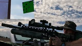 Shooting at 173 meters with the FX Impact M3 sniper 22cal [upl. by Hulburt313]