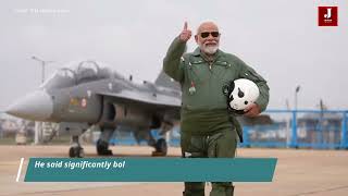 PM Modi completes sortie on twin seater Tejas becomes 1st Prime Minister to fly in a fighter [upl. by Sharma]