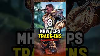 8 Tradein Items  Essential Hidden Tips in Monster Hunter World MHW MonsterHunter Gaming [upl. by Kinata]