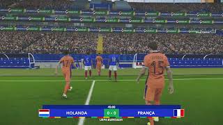 Nederland vs Frankrijk  UEFA Euro 2024  PES 2021 [upl. by Renraw]