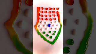 🇮🇳🫡🟠⚪️🟢Water Colour Drops 💦 Satisfying Video oddlysatisfying trending happyindependenceday [upl. by Ajaj]