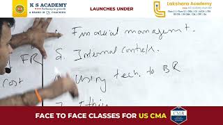 Face to Face Classes for US CMA  Part 1 Financial Planing Performance amp Analytics [upl. by Aldridge723]