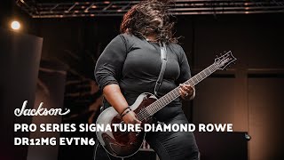 Tetrarchs Diamond Rowe Unveils Her New Signature Pro Series DR12MG EVTN6  Jackson Guitars [upl. by Epoillac]