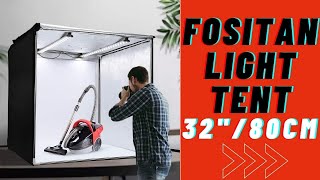 FOSITAN Light Tent Light Box 32quot80cm Portable Photo Studio  REVIEW [upl. by Balduin]