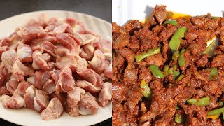 Spicy chicken gizzard recipe  Best Ghana recipe  Even Jackie [upl. by Ahsym]