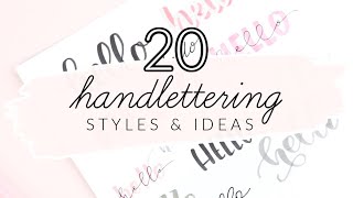 20 Hand Lettering Ideas Easy Ways to Change Up Your Writing Style  How To Hand Letter [upl. by Johppah]