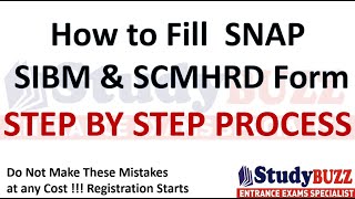 SNAP 23 registration starts How to fill SNAP form SIBM amp SCMHRD form filling  Step by step guide [upl. by Ameh]