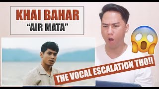 Khai Bahar  Air Mata  SINGER REACTS [upl. by Aehsa]