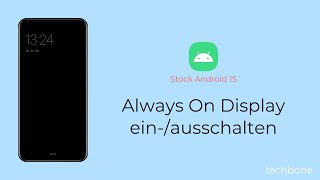 Always On Display einschalten oder ausschalten Android 15 [upl. by Aynahs]