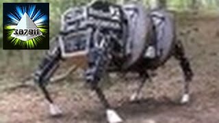 DARPA 🛸 Legged Squad LS3 Quadruped Robot Mule Follows Tight 👽 Robot Running [upl. by Airaet]