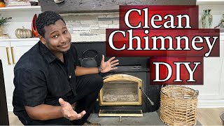 How To Clean Wood Burning Stove Chimney  DIY Chimney Sweep [upl. by Kapoor]