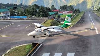 Landing and Takeoff at Lukla Airport [upl. by Ilagam567]