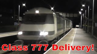 BRAND NEW Merseyrail 777 Delivery 17th April 2024 [upl. by Enram]