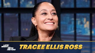 Tracee Ellis Ross Met Eddie Murphy for the First Time on the Candy Cane Lane Set [upl. by Lloyd]