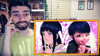 React  Hinata Vs Marinette Batalha de Psicóticas [upl. by Animehliw]