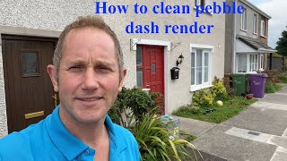 How to quickly and effectively clean pebble dash render with Lightning Cleanze [upl. by Peta]