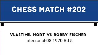 Vlastimil Hort vs Bobby Fischer • Interzonal08 1970 Rd 5 [upl. by Amian]